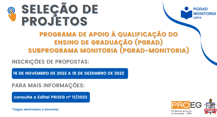 Edita Proeg Monitoria nº11/2022 - Edição 2023